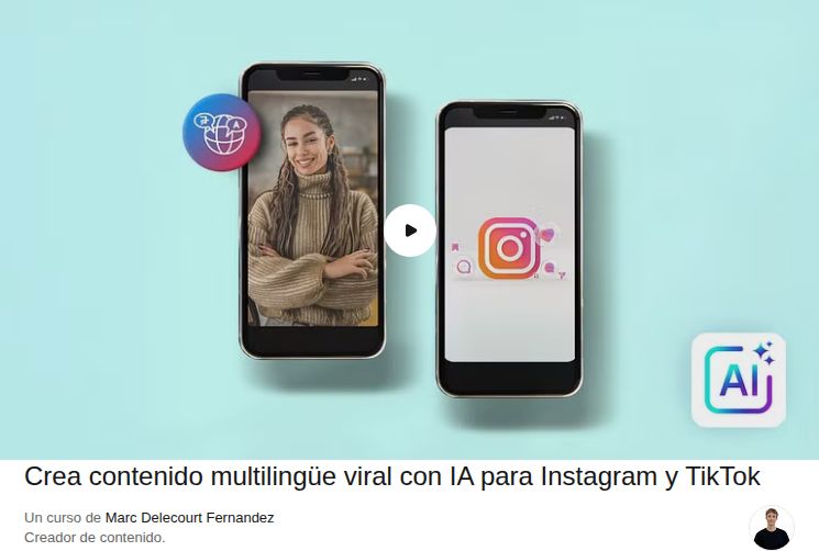 Crea contenido multilingüe viral con IA para Instagram y TikTok
