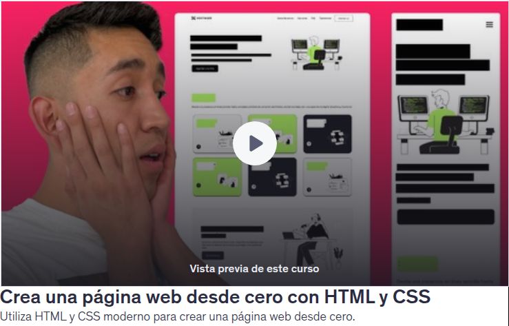 Crea una página web desde cero con HTML y CSS