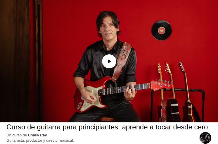 Curso de guitarra para principiantes: aprende a tocar desde cero