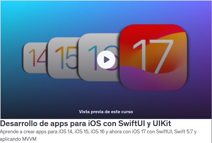 Desarrollo de apps para iOS con SwiftUI y UIKit