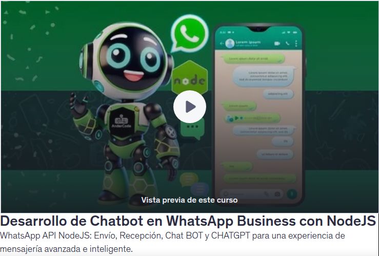 Desarrollo de Chatbot en WhatsApp Business con NodeJS