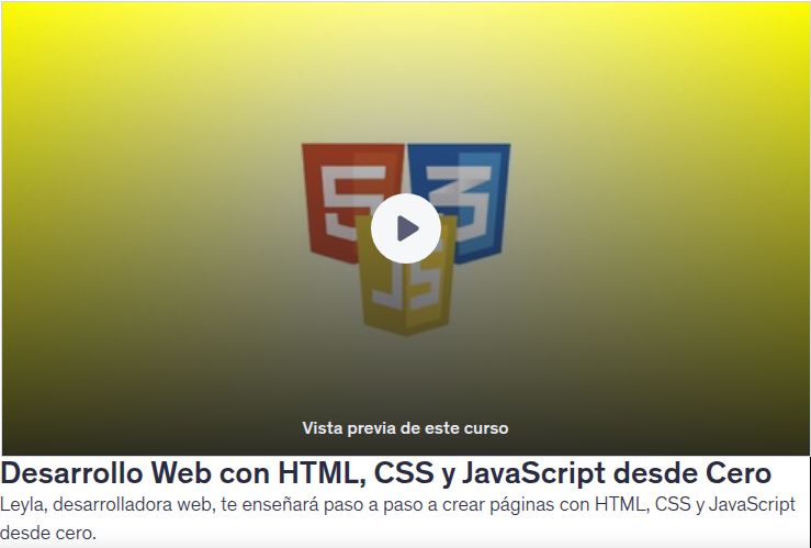 Desarrollo Web con HTML, CSS y JavaScript desde Cero