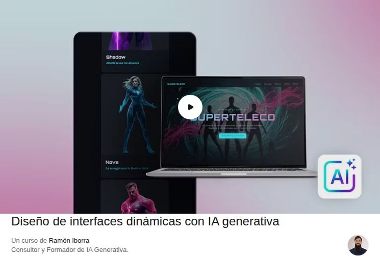 Diseño de interfaces dinámicas con IA generativa
