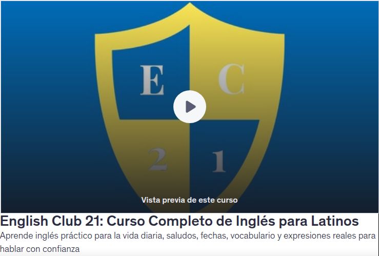 English Club 21: Curso Completo de Inglés para Latinos