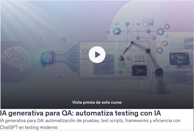 IA generativa para QA: automatiza testing con IA