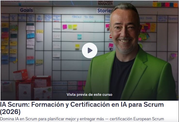 IA Scrum: Formación y Certificación en IA para Scrum (2026)