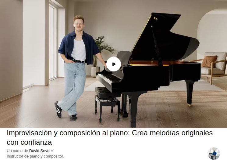 Improvisación y composición al piano: Crea melodías originales con confianza