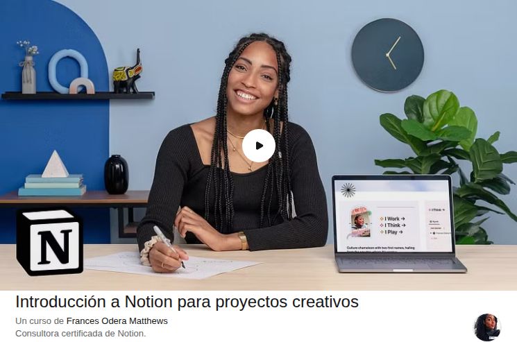 Introducción a Notion para proyectos creativos