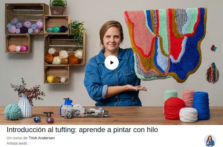 Introducción al tufting: aprende a pintar con hilo