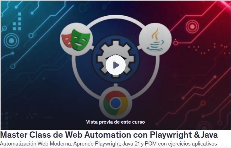 Master Class de Web Automation con Playwright & Java