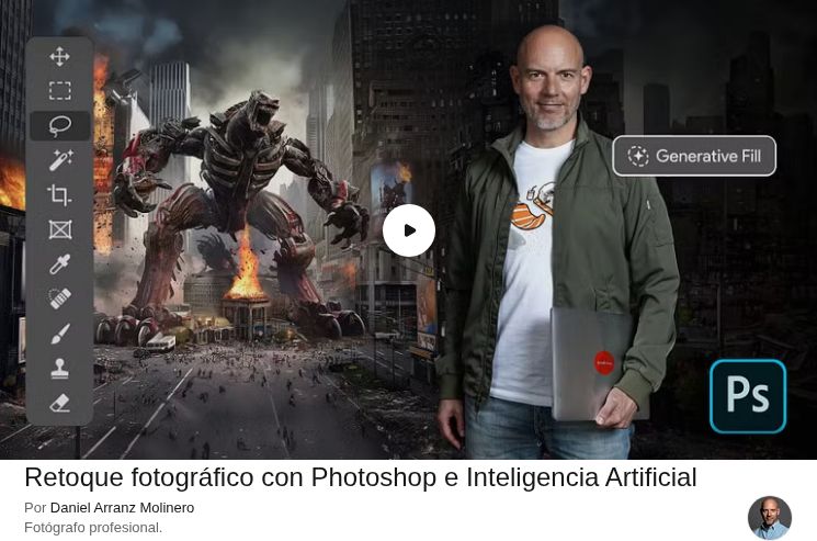 Retoque fotográfico con Photoshop e Inteligencia Artificial
