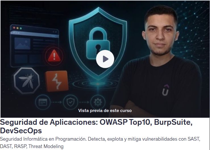 Seguridad de Aplicaciones: OWASP Top10, BurpSuite, DevSecOps