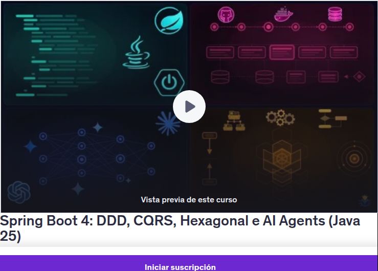 Spring Boot 4: DDD, CQRS, Hexagonal e AI Agents (Java 25)