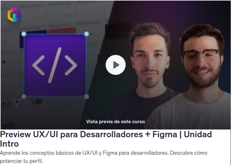 UX/UI para Desarrolladores + Figma | Unidad Intro