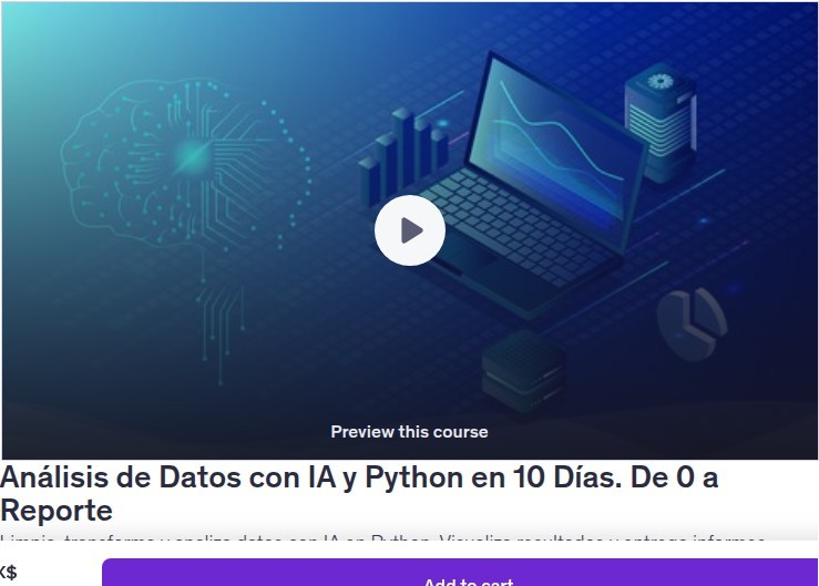Análisis de Datos con IA y Python en 10 Días. De 0 a Reporte