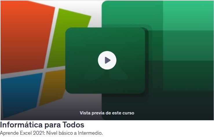 Aprende Excel 2021: Nivel básico a Intermedio