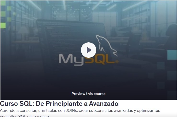 Curso SQL: De Principiante a Avanzado