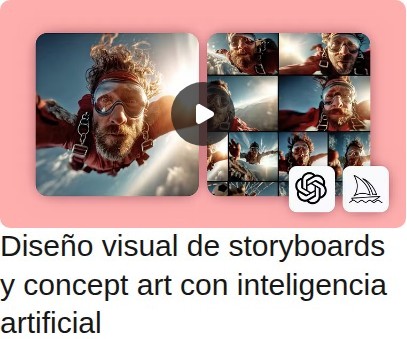 Diseño visual de storyboards y concept art con inteligencia artificial