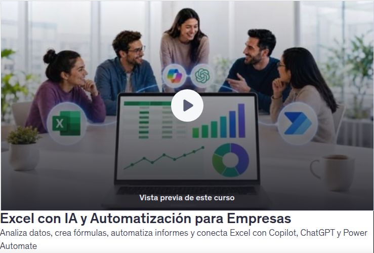 Excel con IA y Automatización para Empresas