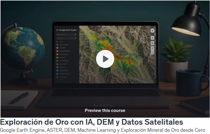 Exploración de Oro con IA, DEM y Datos Satelitales
