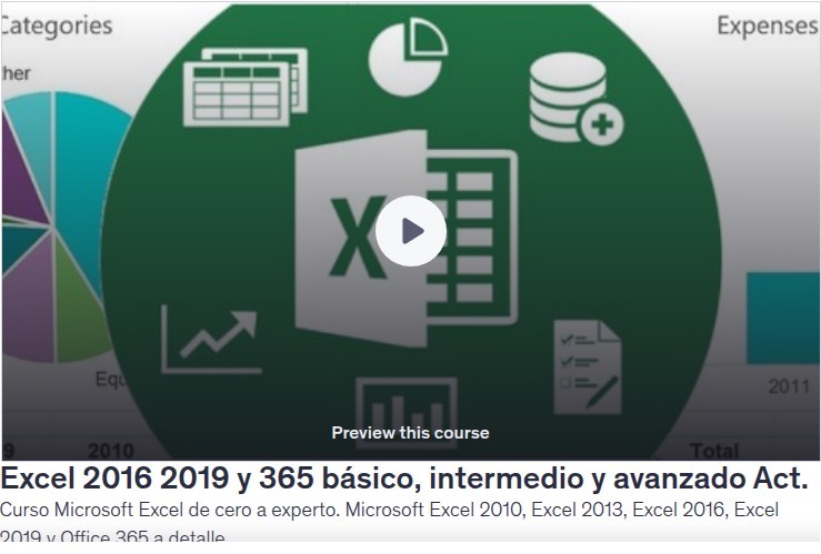 Microsoft Excel de cero a experto