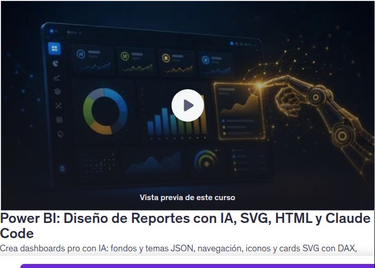 Power BI: Diseño de Reportes con IA, SVG, HTML y Claude Code