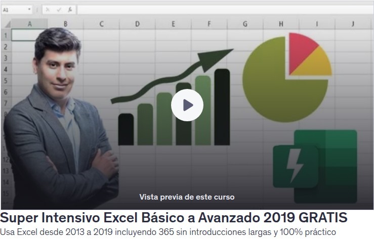 Super Intensivo Excel Básico a Avanzado 2019 GRATIS