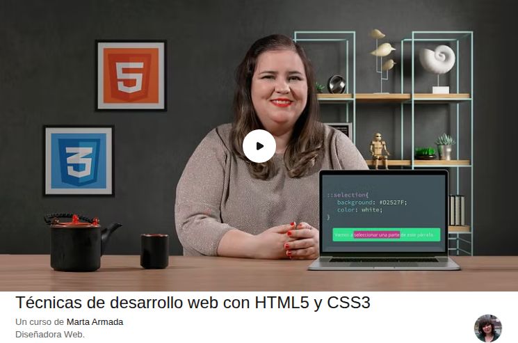 Técnicas de desarrollo web con HTML5 y CSS3