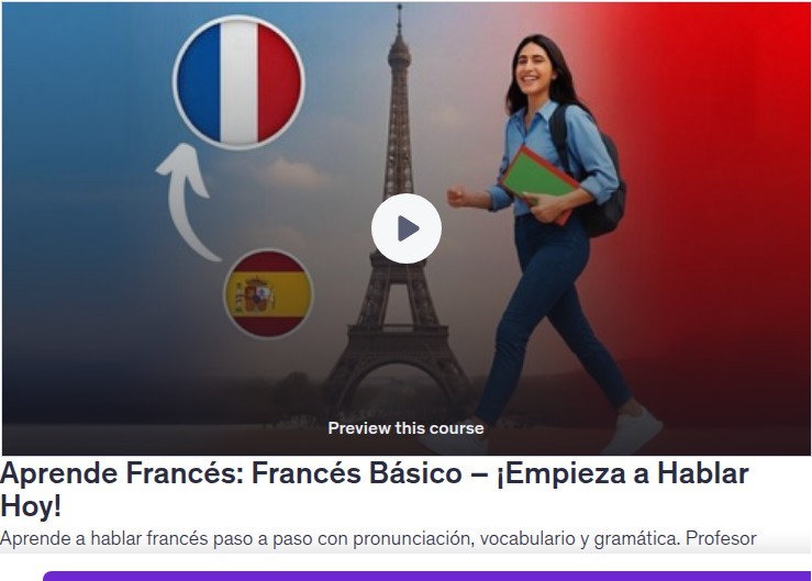 Aprende Francés: Francés Básico – ¡Empieza a Hablar Hoy!
