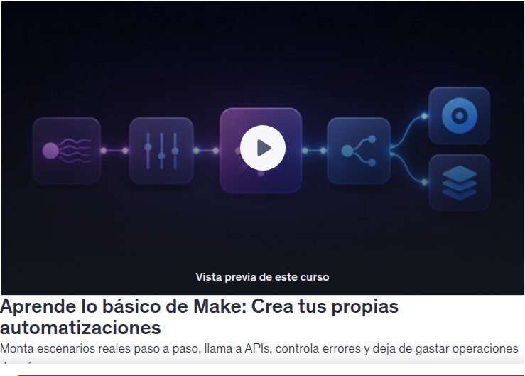 Aprende lo básico de Make: Crea tus propias automatizaciones