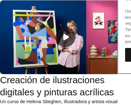 Creación de ilustraciones digitales y pinturas acrílicas