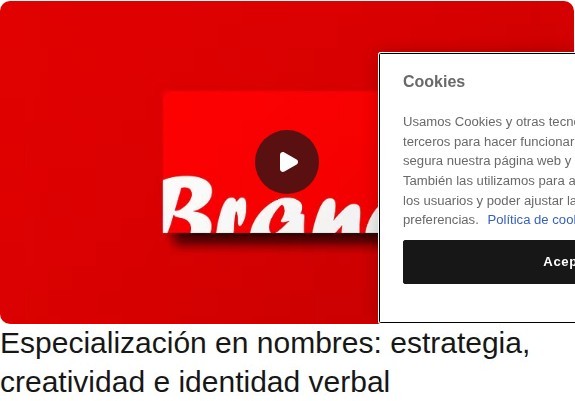 Especialización en nombres: estrategia, creatividad e identidad verbal