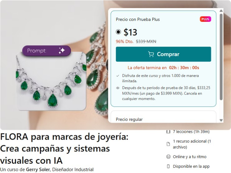 FLORA para marcas de joyería: Crea campañas y sistemas visuales con IA
