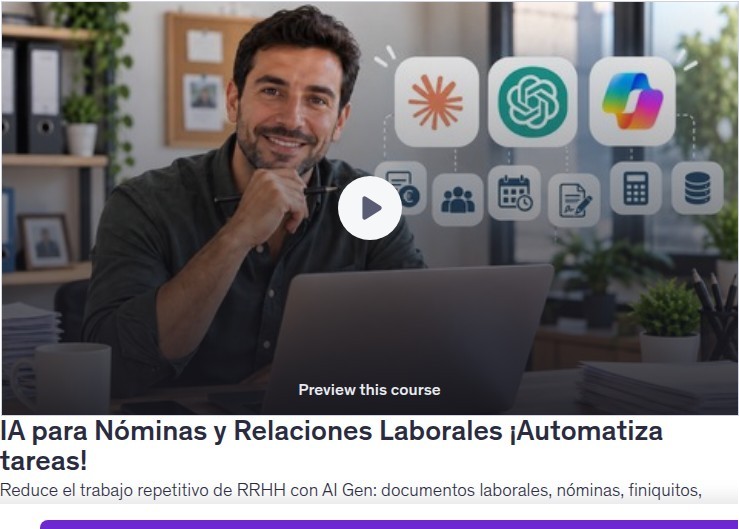 IA para Nóminas y Relaciones Laborales ¡Automatiza tareas!