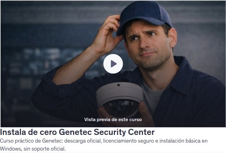 Instala de cero Genetec Security Center