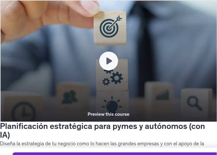 Planificación estratégica para pymes y autónomos (con IA)