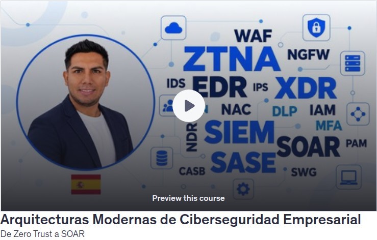 Arquitecturas Modernas de Ciberseguridad Empresarial: De Zero Trust a SOAR
