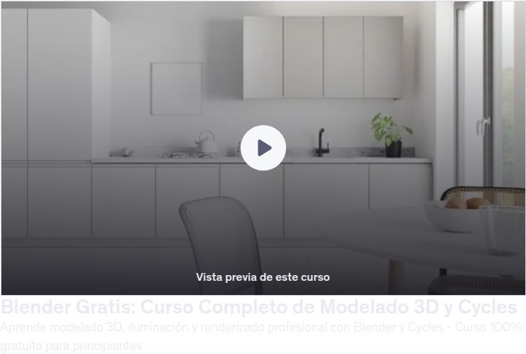 Blender Gratis: Curso Completo de Modelado 3D y Cycles