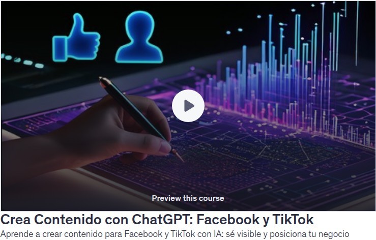 Crea Contenido con ChatGPT: Facebook y TikTok