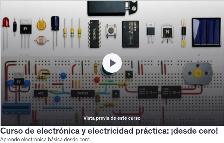Curso de electrónica y electricidad práctica: ¡desde cero!