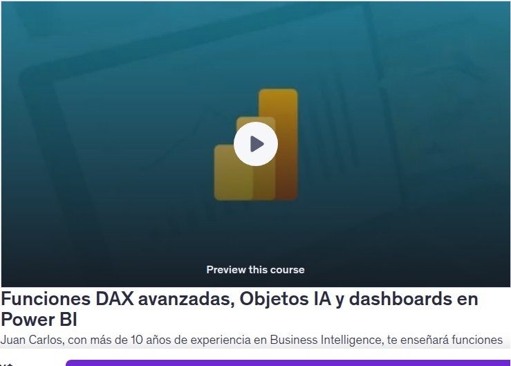 Funciones DAX avanzadas, Objetos IA y dashboards en Power BI