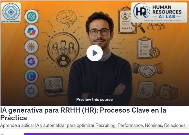IA generativa para RRHH (HR): Procesos Clave en la Práctica