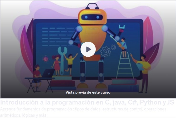 Introducción a la programación en C, Java, C#, Python y JS