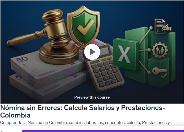 Nómina sin Errores: Calcula Salarios y Prestaciones-Colombia