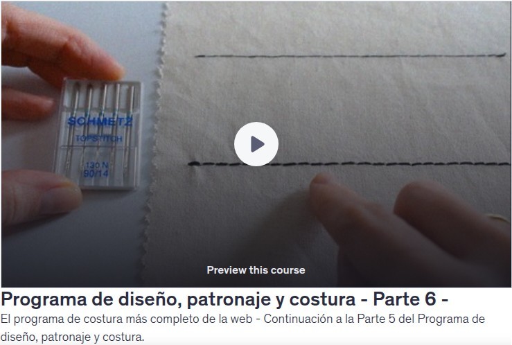 Programa de diseño, patronaje y costura - Parte 6